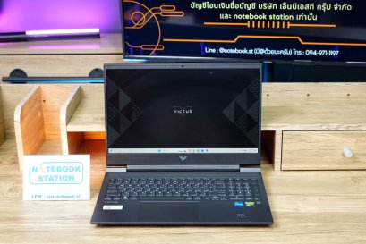 HP Victus Gaming 16 i5-12500H RTX3060(6GB) Ram16 SSD512 จอ16.1นิ้ว 144Hz เกมมิ่งสเปคสูง ดีไซน์เรียบสวย เครื่องพร้อมใช้งาน ราคาสุดคุ้มเพียง 18,990.-เท่านั้น