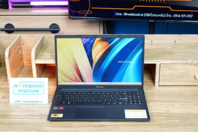 Asus Vivobook 15 Ryzen5-4600H Ram8 SSD512 15.6นิ้ว FHD สเปคดีทำงานเก่ง จอใหญ่มีแป้นตัวเลขแยก เครื่องพร้อมใช้งาน เพียง 8,990.-