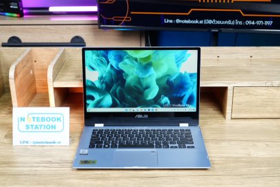ASUS VIVOBOOK FLIP 14 ทัชสกรีนหมุนจอได้360องศา i3-10110U Ram4 SSD256 จอ14 FHD สเปคทำงานทั่วไป ราคาเพียง 8,990.-