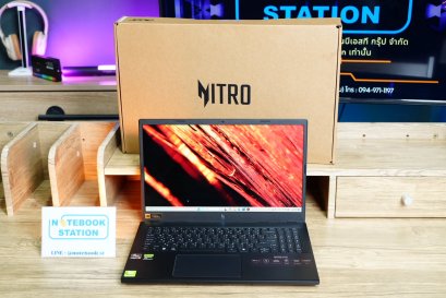 Acer Nitro V15 Ryzen5-6600H RTX-3050(6GB) RAM32 SSD512 15.6นิ้ว FHD 165Hz sRGB100% เกมมิ่งรุ่นใหม่ สเปคสูง มีประกันศูนย์2028 เพียง 21,990.- เท่านั้น