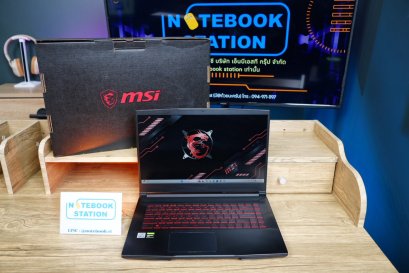 MSI GF63 Thin i5-10500H GTX1650Max-Q(4GB) Ram8 SSD512 จอ15.6 FHD IPS 144Hz สเปคเกมมิ่ง คีย์บอร์ดไฟสีแดง ขายเพียง 13,490.-