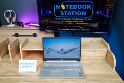 HP 15s Ryzen7-5700U Ram16 SSD512 จอ15.6 FHD 60Hz สเปคทำงาน แป้นตัวเลขแยก เครื่องสวย ราคาเพียง 8,990.-