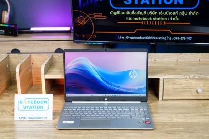 Hp 15s Ryzen3-5300U Ram8 SSD512 จอ15.6 FHD IPS สเปคทำงาน หน้าจอใหญ่ ขายเพียง 6,990.-