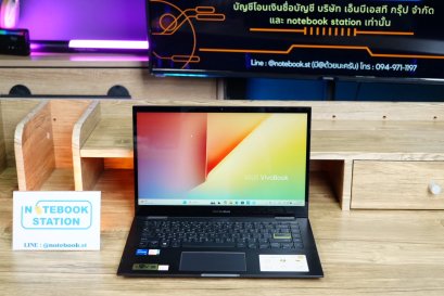 ASUS VIVOBOOK FLIP 14 ทัชสกรีนหมุนจอ i5-1135G7 Ram8 SSD512GB จอ14นิ้ว FHD สเปคดี ทำงานเก่ง ดีไซน์บางเฉียบ กระทัดรัดพกพาสะดวก ขายเพียง 12,990.-