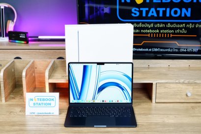 APPLE Macbook Air M2 ram16 ssd512 จอ13.6 2k Cycle count เพียง 13 ครั้ง อุปกรณ์แท้ครบกล่องพร้อมประกันศูนย์ รีเซ็ตตัวเครื่องพร้อมใช้งาน ขายเพียง 32,900.-