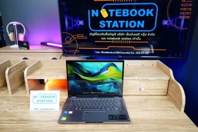 Acer Spin 14 ทัชสกรีนหมุนจอมีปากกา รุ่นใหม่ IntelCore5-120U Ram16 SSD512 จอ 14 นิ้ว FHD+ สเปคสูงทำงานเก่ง เครื่องพร้อมใช้งานมีประกันศูนย์ยาว2027 เพียง 17,990.-