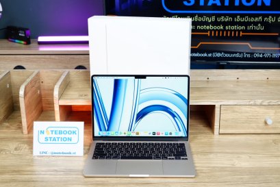APPLE Macbook Air M2 ram8 ssd256 จอ13.6 2k Cycle count เพียง 7 ครั้ง อุปกรณ์แท้ครบกล่อง รีเซ็ตตัวเครื่องพร้อมใช้งาน ขายเพียง 21,990.-