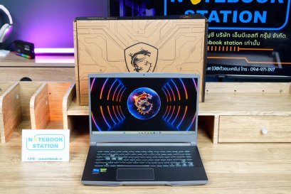MSI Thin 15 i5-12450H RTX4050(6GB) Ram16 SSD512 จอ15.6 144Hz สเปคสูง ไฟคีย์บอร์ดสีฟ้า เครื่องสวย อุปกรณ์แท้ครบกล่องมีประกันศูนย์ พร้อมใช้งาน ขายเพียง 21,800.-