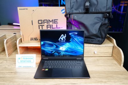 Gigabyte GAMING A16 Ryzen7-260(RyzenAI) RTX5060(8GB) Ram16 SSD512GB จอ16.0 WUXGA 165Hz สเปคสูงจัดเต็ม เครื่องสวยมีประกันศูนย์2027 ขายเพียง 32,990.-