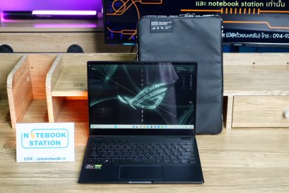Asus ROG Flow X13 Ryzen 9 6900HS RTX3050Ti(4GB) Ram16 SSD1TB จอ13.4 WQXGA เกมมิ่งสเปคสูง ทัชสกรีนหมุนจอการ์ดจอแยก ขายเพียง 27,990.-