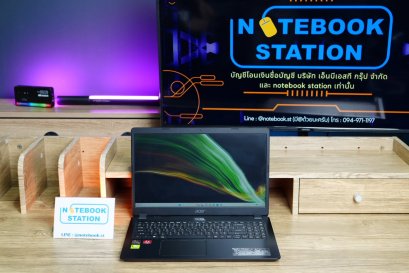 Acer Aspire 3 Ryzen5-3500U Ram8 SSD512 จอ15.6 FHD สเปคใช้งานเอกสารใช้งานทั่วไป พร้อมใช้งาน ขายเพียง 5,500.-