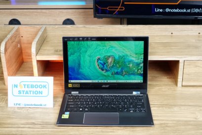 Acer Spin 1 Intel Pentium Silver N5000 Ram4 128GBe.MMC จอ11.6 FHD LED ทัสกรีน พับจอได้360° เครื่องบางเบาเหมาะแก่การพกพา ราคาเพียง 6,990 .-