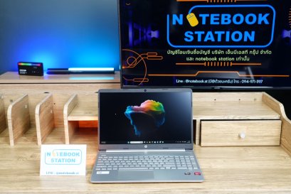 Hp 15s Ryzen3-5300U Ram8 SSD256 จอ15.6 FHD IPS สเปคทำงาน หน้าจอใหญ่ ขายเพียง 7,990.-