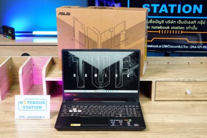 Asus TUF Gaming A15 Ryzen7-7445HS Ram16 RTX3050(4GB) 512GBM.2 จอ 15.6 FHD IPS 144Hz สเปคเกมมิ่ง คีย์บอร์ดไฟRGB ดีไซน์สวยเท่ ประกันศูนย์2027 เครื่องพร้อมใช้งานเพียง 21,990.- ครบกล่องพร้อมบิลใบเสร็จ