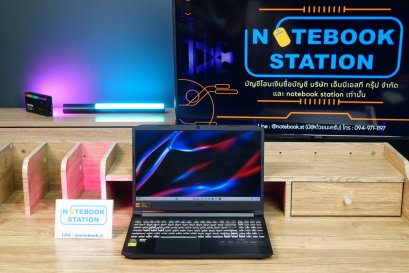 ACER NITRO 5 Ryzen5-5600H Ram16 RTX3050(4GB) SSD512 จอ15.6 FHD IPS 144Hz สเปคสูง เล่นเกม/ตัดต่อ ประมวลผลไว คีย์บอร์ดมีไฟRGB 4โซน เครื่องพร้อมใช้งาน ขายเพียง 16,990.- เท่านั้น