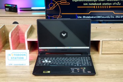 Asus TUF Gaming A15 Ryzen5-7535HS RTX2050(4GB) Ram16 SSD512 จอ 15.6 FHD 144Hz สเปคสูง คีย์บอร์ดไฟRGB ดีไซน์สวยเท่ดูทันสมัย พร้อมประกันศูนย์ เพียง 17,990.-
