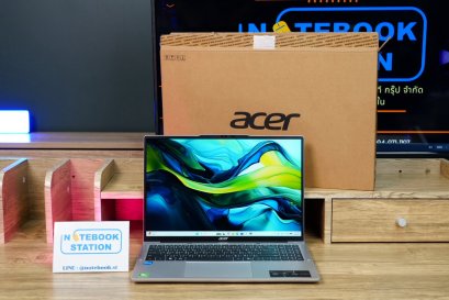 Acer Aspire Lite 16 i3-1305U Ram8 SSD512 จอ16 FHD+ สเปคทำงานรุ่นใหม่ จอใหญ่ภาพสวย มีแป้นตัวเลขแยก พร้อมประกันศูนย์ยาว2027 ขายเพียง 10,800.-เท่านั้น