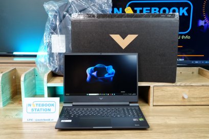 (ของใหม่)HP Victus 15 Ryzen5-7535HS Ram16 RTX-2050(4GB) 512GB SSD M.2 จอ15.6 FHD 144Hz สเปคเกมมิ่ง คียบอร์ดไฟสีขาว ดีไซน์สวย เรียบหรูดูแพง ยกครบกล่องเครื่องพร้อมใช้งาน ขายเพียง 17,990.-