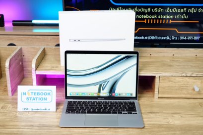 (ของใหม่)APPLE Macbook Air 13 (2020) M1 Ram8 SSD256 จอ13.3 ความชัดระดับ2k Cycle count 3 ครั้ง อุปกรณ์แท้ครบกล่อง เครื่องพร้อมใช้งาน ราคา 15,990.-