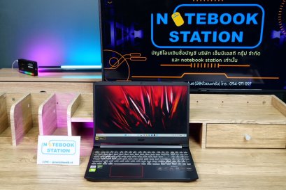 Acer Nitro 5 i5-10300H Ram16 GTX1650Ti(4GB) SSD512 จอ15.6 144Hz เกมมิ่ง สเปคดี ไฟRGBใต้คีย์บอร์ดสวยๆ เครื่องพร้อมใช้งาน ขายเพียง 13,990.-