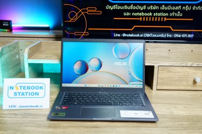 Asus-M415DA Ryzen5-3500U Ram8 SSD512 จอ14นิ้ว FHD IPS สเปคทำงานทั่วไป ดีไซน์สวย น้ำหนักเบา พกพาใช้งานได้สะดวก พร้อมใช้งานขายถูกเพียง 5,990.-
