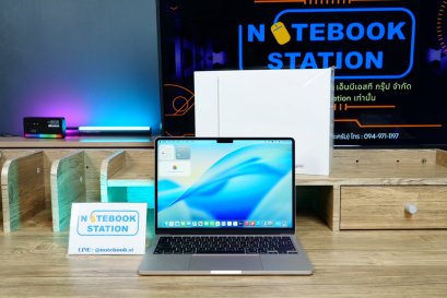 APPLE Macbook Air M2 ram8 ssd256 จอ13.6 2k Cycle count เพียง 113 ครั้ง เครื่องสวย รีเซ็ตพร้อมใช้งาน ขายเพียง 20,990.-