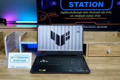 Asus TUF Gaming A15 Ryzen7-6800HS RTX2050(4GB) Ram16 512GB M.2 จอ15.6นิ้ว FHD IPS 144Hz สเปคเกมมิ่ง คีย์บอร์ดไฟRGB ดีไซน์สวย เครื่องพร้อมใช้งาน เพียง 17,500.-