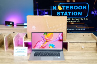 Huawei Matebook D15 i3-10110U Ram8 SSD256 จอ15.6 FHD IPS 60hz สเปคทำงาน หน้าจอใหญ่ น้ำหนักบางเบา เครื่องพร้อมใช้งาน ขายเพียง 8,490.-