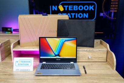 Asus VivoBook Flip 14 ทัชสกรีนหมุนจอมีปากกาให้ Ram4 SSD256 จอ14 FHD สเปคทำงานทั่วไป อุปกรณ์ครบกล่อง เครื่องพร้อมใช้งาน ขายถูกเพียง 6,990.-