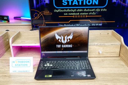 Asus TUF Gaming Ryzen5-4600H GTX-1650(4GB) Ram8 512GB M.2 จอ 15.6 FHD IPS 144Hz สเปคเกมมิ่ง คีย์บอร์ดไฟRGB ดีไซน์สวยเท่ เครื่องพร้อมใช้งาน ขายเพียง 12,990.-เท่านั้น