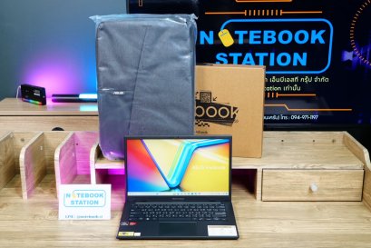(ของใหม่)Asus Vivobook 14X Ryzen5-7520U Ram16 SSD512 จอ14 FHD IPS สเปคดีทำงานเก่ง เครื่องเล็กเหมาะกับการพกพาใช้งาน ครบกล่อง ราคา 12,990.-(MS Office แท้)