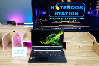 Acer Aspire 7 Ryzen5-5500U GTX1650(4GB) RAM8 SSD512 จอ15.6 FHD 144Hz มีการ์ดจอแยก เครื่องพร้อมใช้งาน ขายถูกเพียง 11,990.- เท่านั้น