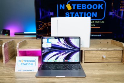 APPLE Macbook Air M2 ram8 ssd256 จอ13.6 2k Cycle count เพียง 124 ครั้ง เครื่องสวย รีเซ็ตพร้อมใช้งาน ขายเพียง 20,990.-