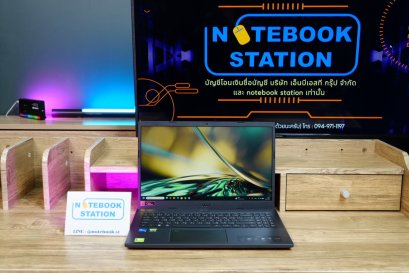 Acer Aspire 7 i5-1240P Ram16 การ์ดจอแยกRTX3050(4GB) SSD512 จอ15.6 FHD 144Hz มีไฟใต้คีย์บอร์ด เครื่องพร้อมใช้งาน ขายเพียง 16,900.-