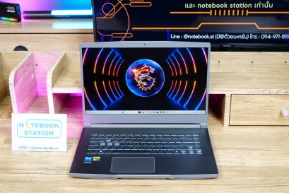 MSI Thin 15 i5-12450H RTX3050(4GB) Ram8 SSD512 จอ15.6 FHD 144Hz สเปคสูง น้ำหนักเบา เครื่องสวย ขายเพียง 16,990.-