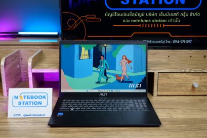MSI Modern 14 i3-1115G4 Ram8 SSD512 จอ15.6 FHD สเปคทำงาน เครื่องบางเบาเหมาะกับการพกพา คีย์บอร์ดมีไฟ ขายเพียง 7,990.-