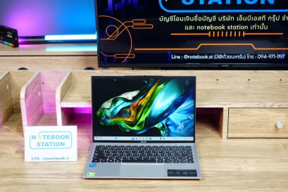 Acer Aspire Lite 14 i5-1235U Ram16 512GB M.2 จอ14นิ้ว FHD IPS สเปคสูง ทำงานเก่ง ดีไซน์สวยบางเบา เล็กกะทัดรัด พาพาสะดวก มีประกันศูนย์เครื่องพร้อมใช้งาน ขายเพียง 9,990.- เท่านั้น