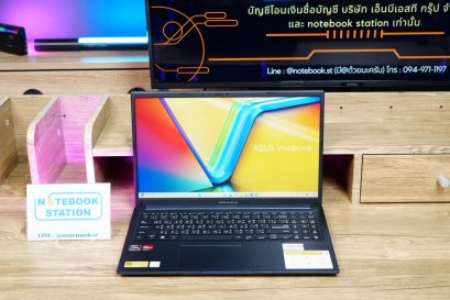 Asus Vivobook 15 Ryzen7-7730U Ram16 SSD512 จอ15.6 FHD IPS สเปคดีทำงานเก่งมีแป้นตัวเลขแยก เครื่องพร้อมใช้งาน ประกันศูนย์2027 ราคาเพียง 14,990.-