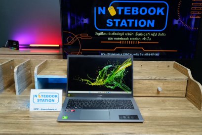 Acer Aspire 3 15 Ryzen7-5700U Ram16 512GB M.2 จอ15.6 FHD IPS สเปคสูงทำงานเก่ง ดีไซน์เรียบสวย บางเบา เครื่องพร้อมใช้งานเพียง 12,990.-