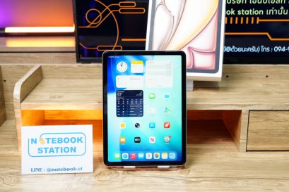Apple iPad Air 11นิ้ว M2chip 256GB Wifi ตัวเครื่องสภาพสวยแบต87% ครบกล่อง ราคา 15,900.- รีเซ็ตพร้อมใช้งาน