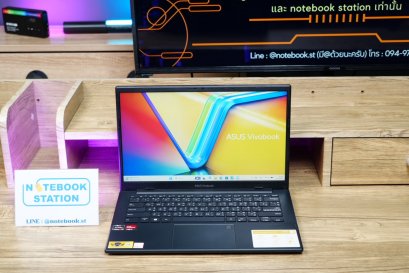 Asus Vivobook 14X Ryzen5-7520U Ram16 SSD512 จอ14 FHD IPS สเปคดีทำงานเก่ง เครื่องเล็กเหมาะกับการพกพาใช้งาน ครบกล่องพร้อมประกันศูนย์เกือบ1ปีเต็ม สุดคุ้มเพียง 10,999.-
