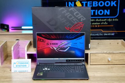 Asus ROG Strix G17 Ryzen7-6800H Ram16 RTX3050(4GB) 512GB M.2 จอ17.3 FHD IPS 144Hz เกมมิ่งสเปคสูง ไฟRGBแบบจัดเต็ม เครื่องสวยประกันศูนย์2027 ราคาเพียง 25,990.- ครบกล่อง
