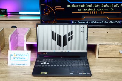 Asus TUF Gaming A15 Ryzen7-6800H RTX-3050Ti(4GB) Ram16 512GB M.2 จอ15.6นิ้ว FHD IPS 144Hz สเปคเกมมิ่ง คีย์บอร์ดไฟRGB ดีไซน์สวยเท่ เครื่องพร้อมใช้งาน ขายเพียง 19,990.-