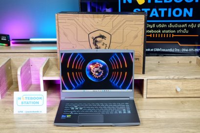 MSI THIN 15 i7-12650H RTX-2050(4GB) Ram8 SSD512 จอ15.6 FHD 144Hz สเปคเกมมิ่ง น้ำหนักเบาไม่ถึง2กิโล เครื่องมีประกันศูนย์ พร้อมใช้งานเพียง 16,900.-