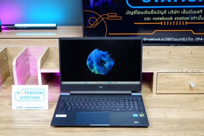 HP Victus 15 i5-13500H RTX-4050(6GB) Ram16 SSD512 15.6 FHD 144Hz สเปคเกมมิ่ง คีย์บอร์ดไฟสีขาว ดีไซน์เรียบหรูดูทันสมัย เครื่องประกันศูนย์ พร้อมใช้งานเพียง 21,990.-