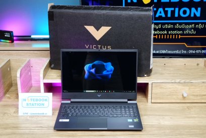 HP Victus Gaming 15 i5-13420H Ram16 RTX-2050(4GB) 512GB SSD M.2 จอ15.6 FHD 144Hz สเปคเกมมิ่ง คียบอร์ดไฟสีขาว ดีไซน์สวยเรียบหรู ดูทันสมัย ครบกล่องพร้อมประกันศูนย์2027 ราคาเพียง 17,500.-