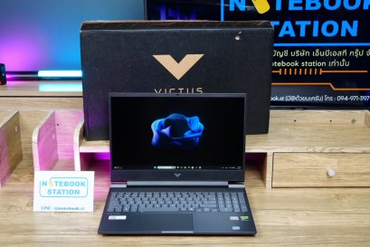 HP Victus Gaming 15 Ryzen5-8645HS Ram16 RTX-4050(6GB) 512GB M.2 จอ15.6 FHD 144Hz สเปคเกมมิ่งAIรุ่นใหม่ ดีไซน์สวยเรียบหรูดูทันสมัย อุปกรณ์ครบกล่องประกันศูนย์ยาว2027 ขายเพียง 23,990.-