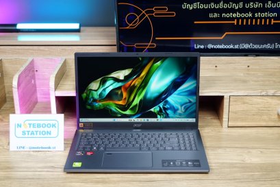 Acer Aspire 5 Ryzen7-7730U Ram16 512GB M.2 จอ15.6 FHD IPS 60Hz สเปคสูง จอใหญ่มีแป้นตัวเลขแยก ดีไซน์เรียบสวยบางเบา เครื่องมีประกันศูนย์ ขายเพียง 12,999.-