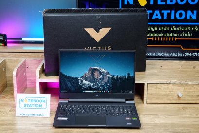 HP Victus 15 Ryzen5-8645HS Ram16 RTX-2050(4GB) 512GB SSD M.2 จอ15.6 FHD 144Hz สเปคเกมมิ่ง คียบอร์ดไฟสีขาว ดีไซน์สวยเรียบหรูดูแพง เครื่องมีประกันศูนย์ ขายเพียง 17,990.-เท่านั้น ครบกล่อง