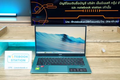 Acer Swift 3 Ryzen7-5700U Ram8 512GB M.2 จอ14 FHD IPS สเปคสูงทำงานเก่ง คีย์บอร์ดมีไฟ ดีไซน์สวยบางเบา เครื่องพร้อมใช้งานขายเพียง 8,990.-เท่านั้น